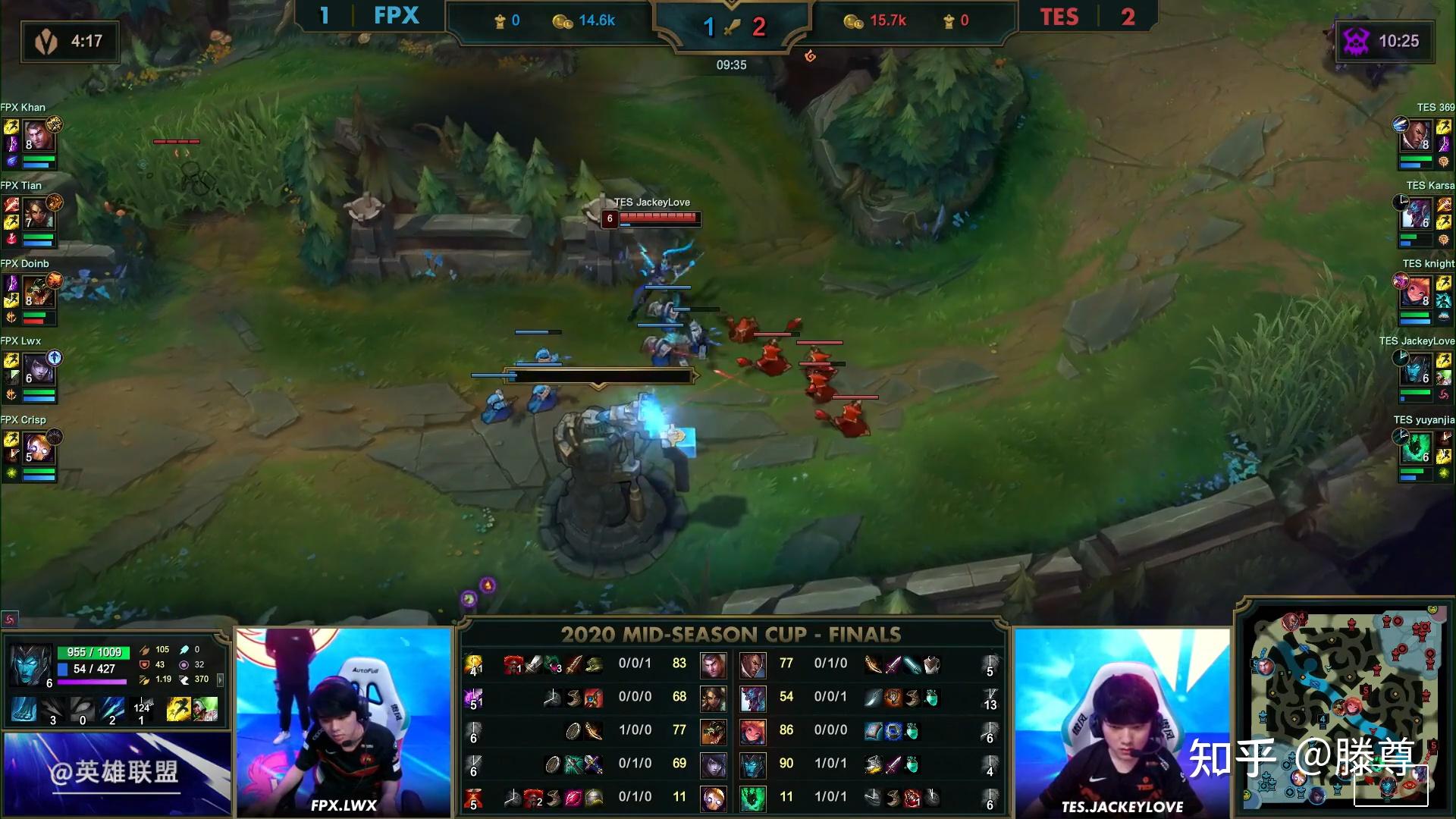 包含FPX血洗FLY，Knight团战一打五峡谷大战半决赛，留下经典瞬间的词条